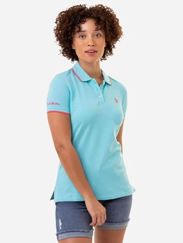 Поло женское U.S. Polo Assn 213160-ZH00A(Blue Radiance) XS Голубое (786660651461)