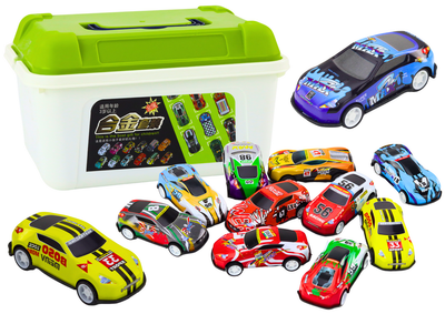 Zestaw zabawek Lean Toys Resoraki w walizce (20153) 50 szt (5905991023388)