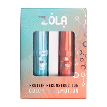 Набір для ламінування брів та вій COLOR LAB EMOTION BROW&LASH PROTEIN RECONSTRUCTION SYSTEM (2х10 мл) Zola