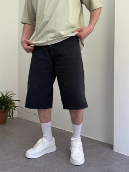 Мужские джинсовые шорты WE11 Baggy S графитовые
