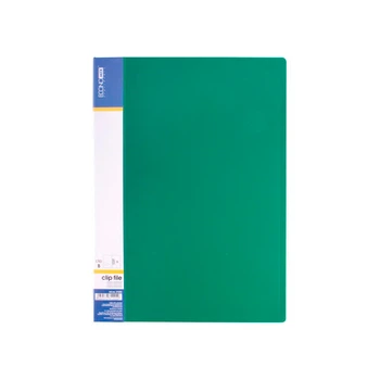 Папка А4 пластиковая клип-файл 1 зажим BUROMAX зеленый (BM.3401-04)