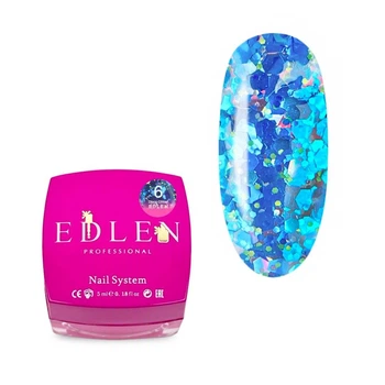 Гель глиттерный Edlen Disco №06, 5 гр