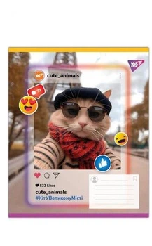 Тетрадь ученическая общая А5/48 лин. Yes Cute animals, 767734