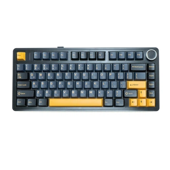 Клавіатура бездротова AULA F75 Dark Blue ENG/UKR (6948391208626)