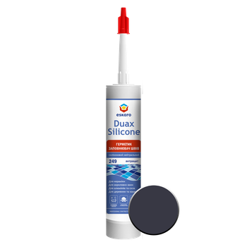 Герметик силиконовый нейтральный Eskaro Duax Silicone №249 Антрацит 300 мл
