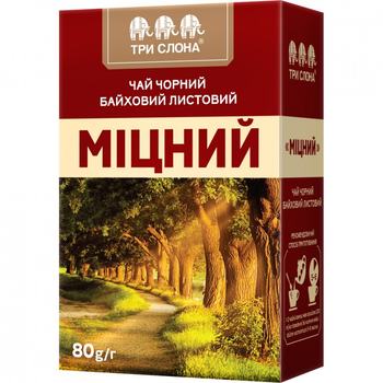 Чай Три Слона "Крепкий" 80 г (ts.12333) (254543)