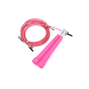 Скакалка швидкісна Bambi MS 3765(Pink) 290 см, ручка пластик, мотузка гума+метал