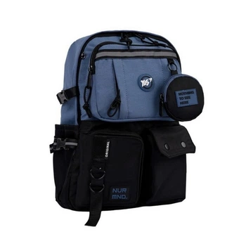 Рюкзак для подростка Yes T-107 Blue, для девочек, синий/черный (559975)