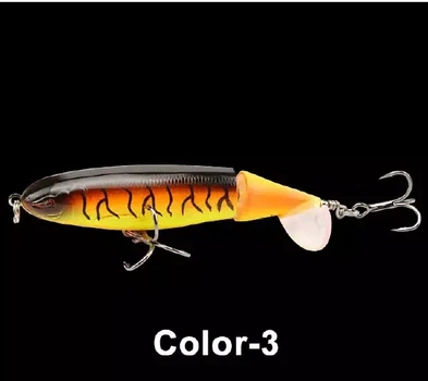 Воблер Topwater Пропбейт приманка 10 cm 13 g вращающийся хвост Color 3