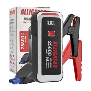 Пусковий пристрій ALLIGATOR 1500 A / 2500 A 25800 mAh SMART-клеми (JS847)