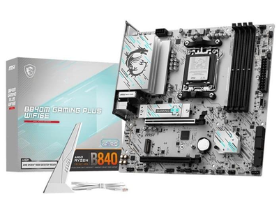 Материнська плата MSI B840M GAMING PLUS WIFI6E (B840M GAMING PLUS WIFI6E) (Socket AM5, AMD B840, Micro-ATX)