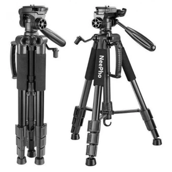 Штатив трипод профессиональный для камеры смартфона видеокамеры NeePho Tripod NP-885О 175 см Black/Черный