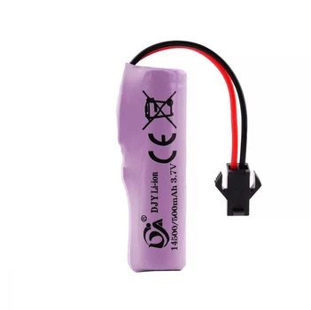 Аккумулятор DJY для радиоуправляющей машинки Li-ion 14500 / 3.7V / 500mAh / SM 2 pin