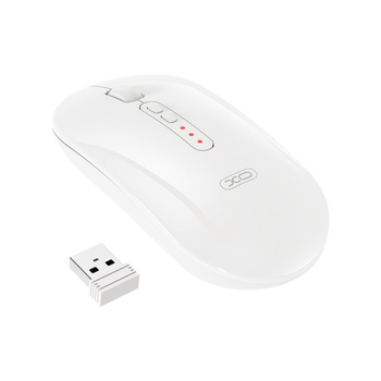 Мишка бездротова (Bluetooth+2.4G USB) XO M13 Tri-mode безшумна (white)