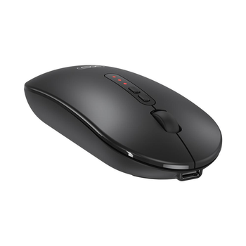 Мишка бездротова (Bluetooth+2.4G USB) XO M13 Tri-mode безшумна (black)