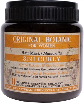 Маска Original Botanic 3 в 1 для Вьющихся волос женская 250 мл (8422037025085)