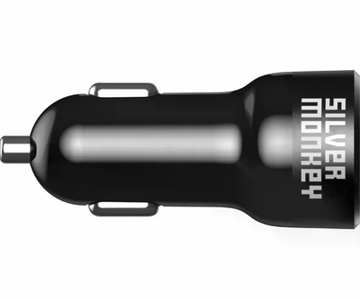 Автомобільний зарядний пристрій Silver Monkey 1xUSB-C, 1xUSB 45W
