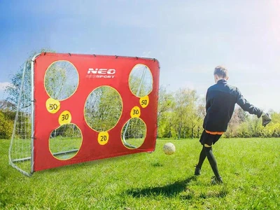 Футбольные ворота Neo-Sport СР1451 (215 × 153 × 76 см) с мишенью