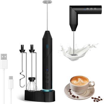 Капучинатор акумуляторний Folding Hand Mixer Mimo 25, спінювач молока, міксер електричний для кави, капучнино та гарячого шоколаду