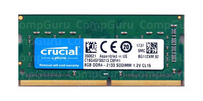 Оперативна пам'ять для ноутбука Crucial DDR4 8GB 2133MHz SO-DIMM PC4-2133 (CT8G4SFS8213.C8FH1)