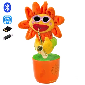 Портативна блютуз колонка Dancing Flower G26 помаранчева.