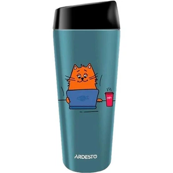 Термокухоль Ardesto Coffee Time Red Cat AR-2645-CG 450 мл синій 4624518
