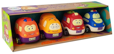 Zestaw samochodzików Lean Toys dla niemowlaka z napędem 4 szt (7077) (5905323218574)