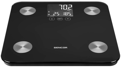 Весы напольные SenСor SBS-6026BK черные 4740107