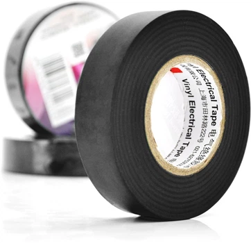 Ізолента 3M 0.15мм x 18мм x 20м, діапазон робочих температур: від - 10 ° С до + 80 ° С Чорна (YT03220)