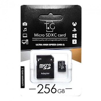Карта памяти micro SDHC 256GB Hi rali class10 UHS 3 с адаптером Микро СД карта Накопитель