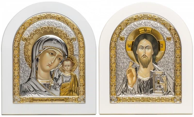 Ікона срібна Ekklesia Вінчальна пара (22,8x27,6 см.) (6688/4W + 6691/4W)
