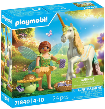 Zestaw zabawek dla dzieci Playmobil Jednorożec do kolekcjonowania: Rainbow Flower z wróżką (71840) (4008789718402)