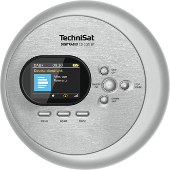 Радіоприймач TechniSat Digitradio CD 2GO BT Silver (0001/3970)
