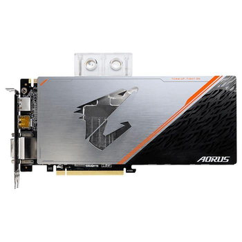 Відеокарта Gigabyte GTX 1080Ti Aorus Waterforce WB Xtreme Edition 11GB (GV-N108TAORUSX WB-11GD) (GDDR5X, 352 bit, PCI-E 3.0 x16) Б/в