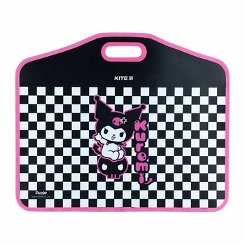 Портфель А3+ Kite Kuromi "Кошенятко Куромі" на липучці чорно-біла "шахматка" (HK24-208)