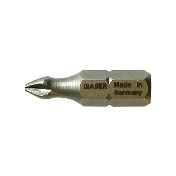 Бита PH2 25мм крестовая закаленная сталь (5 шт.) [96SD0096SDPH225000] DIAGER