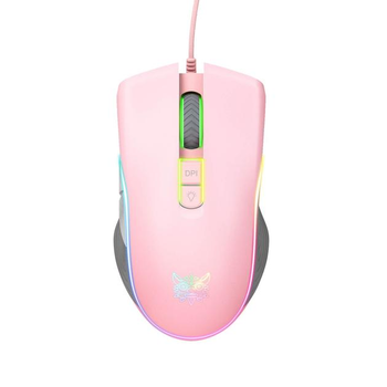 Игровая проводная мышь ONIKUMA CW908, RGB, 1200-7200DPI, USB, 1.5m, pink
