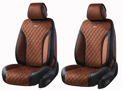 Чехлы на передние сиденья автомобиля 3D Elegant Torino EL 700 225 коричневого цвета