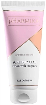 Скраб для обличчя з ензимами "Лімонний" - pHarmika Scrub Facial Lemon 200ml (1488443-37384442)