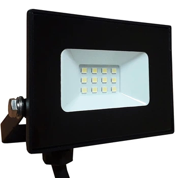 Прожектор LPS-10C Slim 10W 800Lm SMD 12LED 6500K IC driver 180-270V(103*70*22) IP65 черный Led City