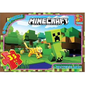 Пазлы ТМ G-Toys из серии Minecraft 35 элементов MC795 Разноцветный shop (4824687641341)