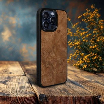 Накладка SkinBacker Wood для Apple iPhone 15 Pro Мирт (Корень) (79573)