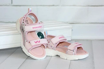 Босоніжки для дівчинки рожеві Weestep Розмір 31 20.5 см устілка R203160702 P
