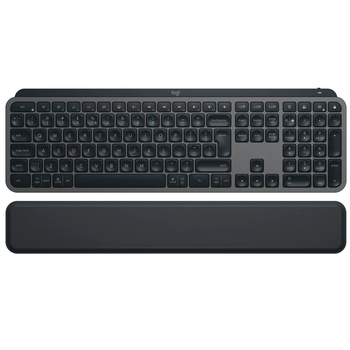 Клавіатура бездротова Logitech MX Keys Plus Palm Rest Graphite (920-011589)