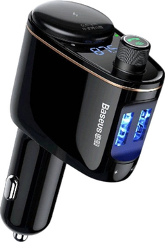 FM-трансмітер Baseus S-06 USB-A Black (6932172628222)
