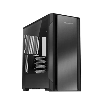 Корпус ALmordor l1400 Pioneer e Black, без бп, Mid Tower, для eatx / atx / Micro atx / Mini itx, 2xUSB 3.0, 1xType-C, макс. cpu - 180 мм / vga - 410 мм / psu - 180 мм, боковая панель из закаленного стекла (all1400ab)