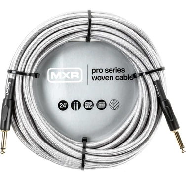 Кабель інструментальний MXR Pro DCIW24 Woven Silver (Jack 6.3 мм/Jack 6.3 мм, 7.3 м) (R126393)