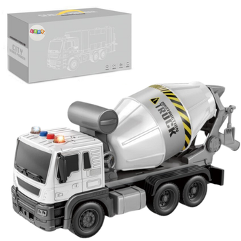 Betoniarka Lean Toys z obrotową gruszką ze światłami i dźwiękiem 1:16 Niebieska (20482) (5905991027690)