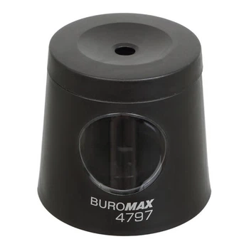 Стругачка автоматична Buromax чорна (BM.4797) + запасне лезо в комплекті