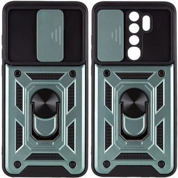 Ударопрочный чехол Camshield Serge Ring для Xiaomi Redmi Note 8 Pro Green